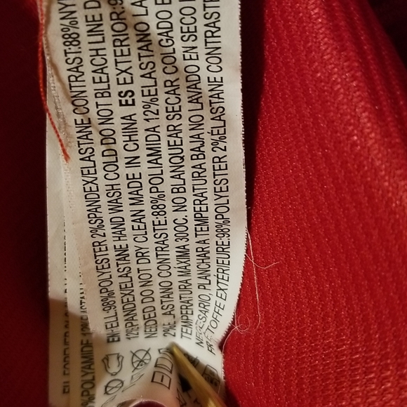 Forever 21 Womens Red Lace Sleeveless Dress Size Small Flare - Picture 9 of 9